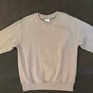 Zara Boy’s Soft Charcoal Crewneck Sweatshirt